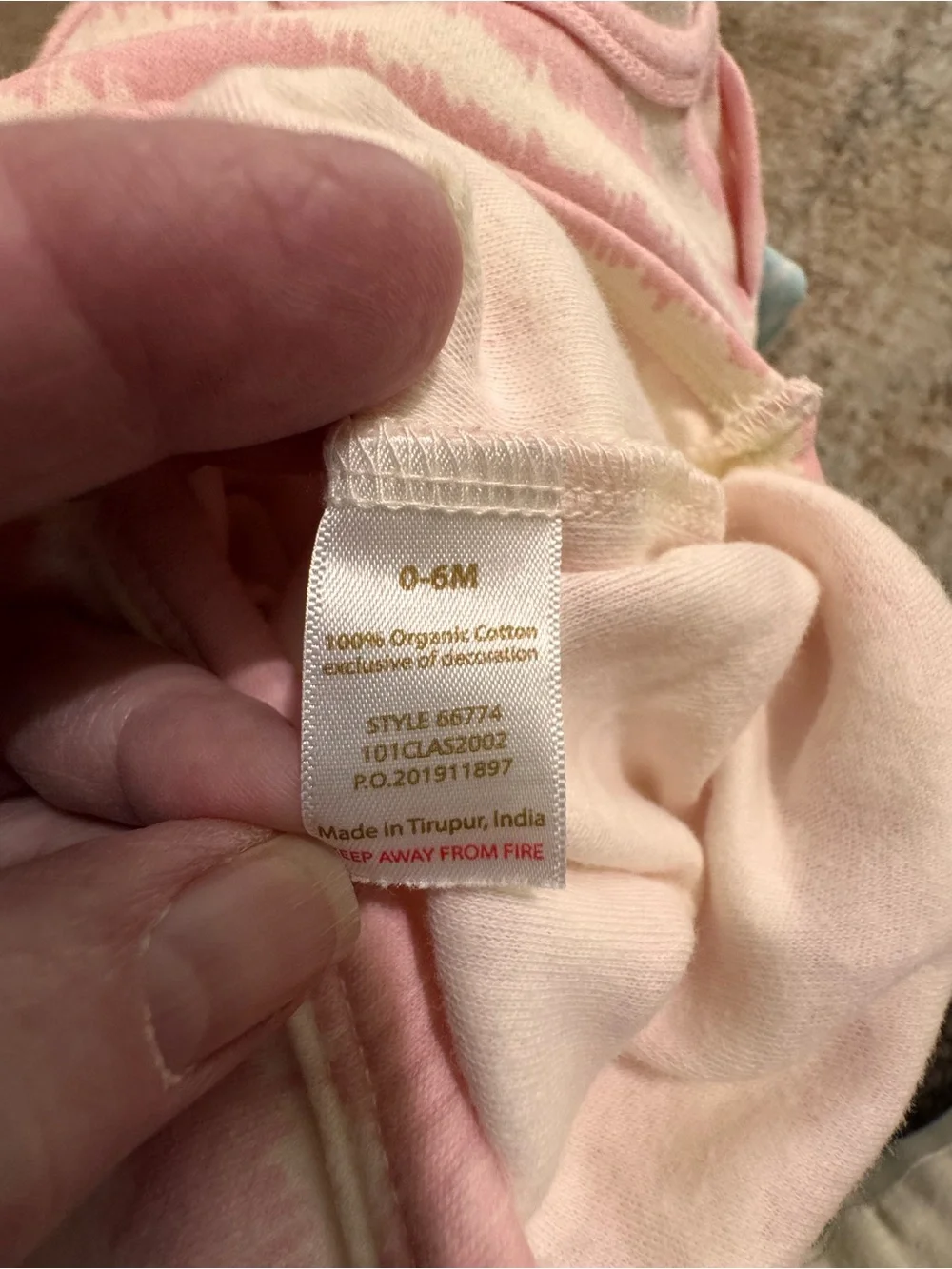 Touched by Nature 100% Organic Cotton Baby Gown set of 2 - Pink and Light Blue